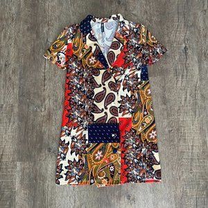 Zara Patchwork Design Dress